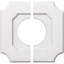 Médaillon de plafond contemporain en PVC de qualité architecturale Locke, deux pièces-1504529539