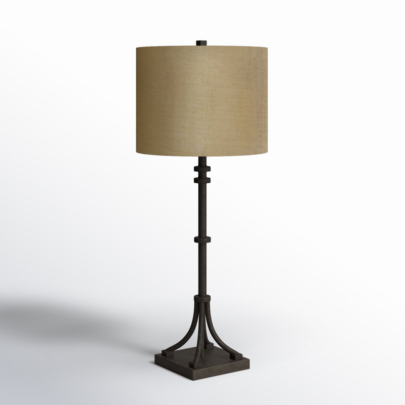 36" Table Lamp, Bronze, Beige