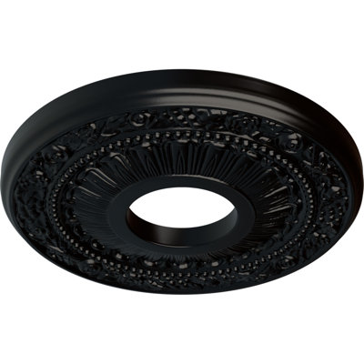 Médaillon de plafond H 12,125 po x l 12,125 po x P 0,875 po Nadia