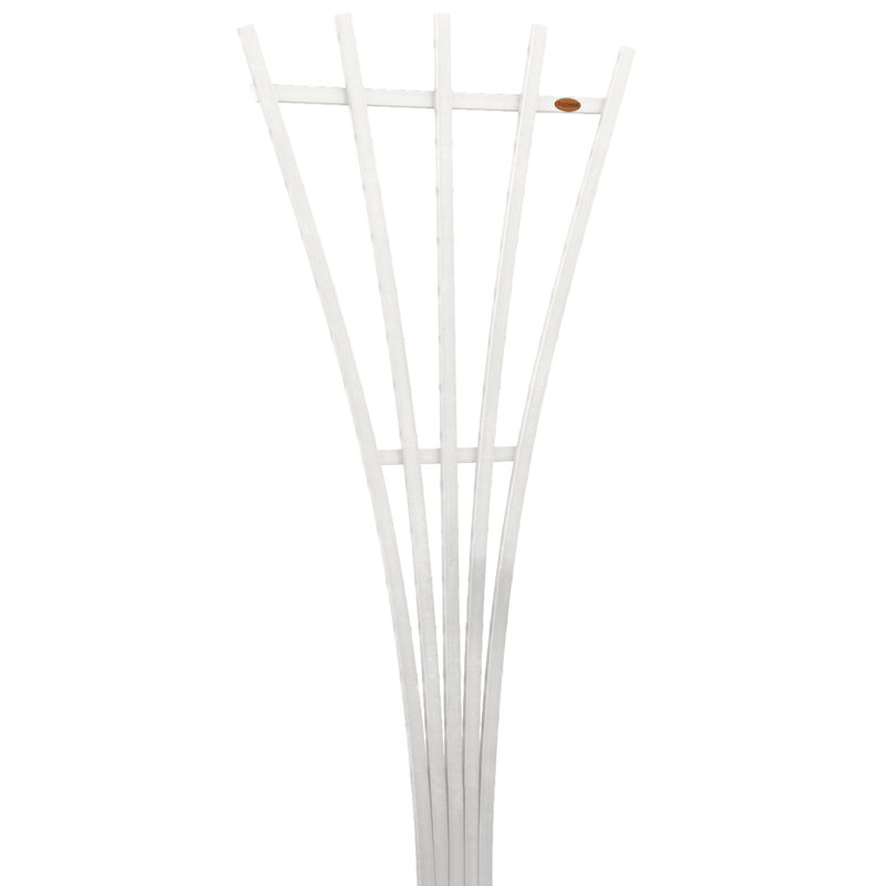 Treillis en plastique en forme d'éventail H 72 po x l 30 po Algunde, Blanc