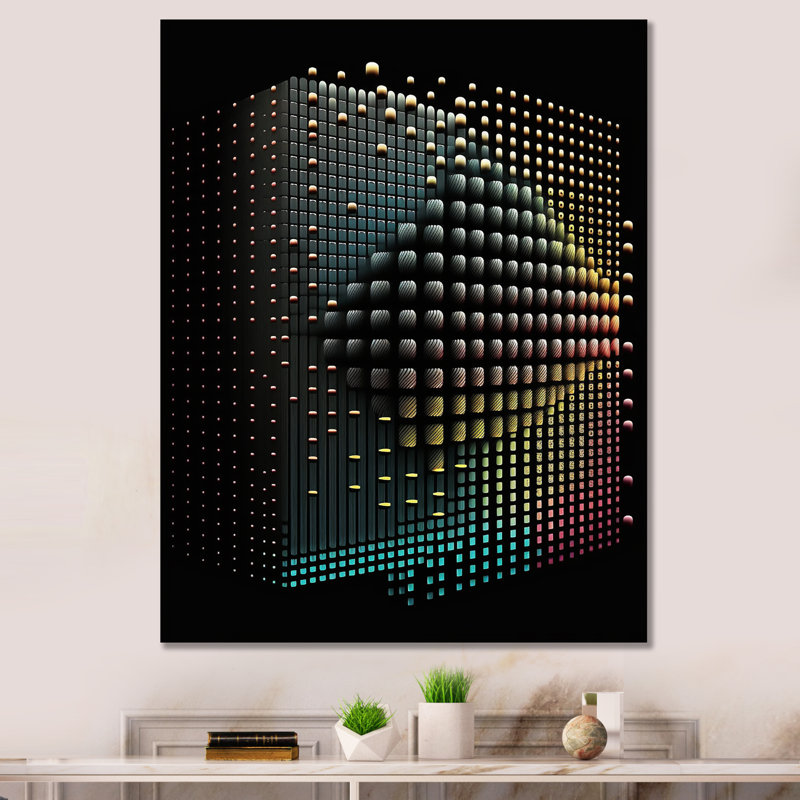 Multidimensional Luminogram III - Unframed Print on Metal, 20" H x 12" W