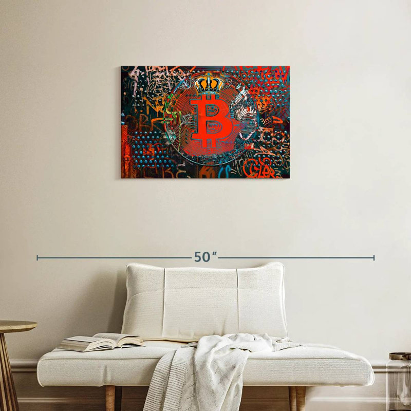 Kerner Bitcoin Graffiti II, 20" H x 30" W