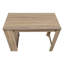 Table de salle à manger contemporaine de 48 po rectangulaire en stratifié brun taupe, hauteur comptoir, petite cuisine avec rangement, stratifié, cuisine