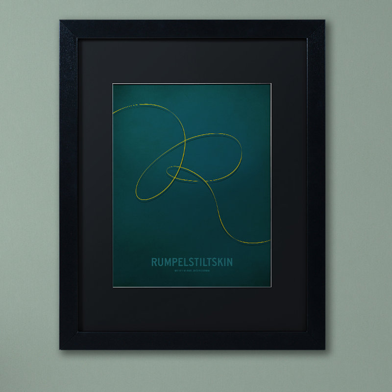 "rumpelstiltskin" par impression encadrée Christian Jackson, Noir, H 20 po x l 16 po x P 0,5 po