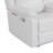 Blanche White Reclining Sofa With LED Lights