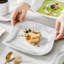30-piece Marbling Grey Porcelain China Dinnerware Set, Service For 6 