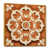 Toile avec cadre flottant or