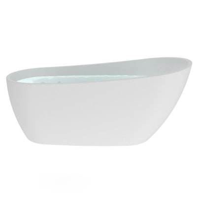 59.06'' x 29.13'' Freestanding Soaking Acrylic Bathtub