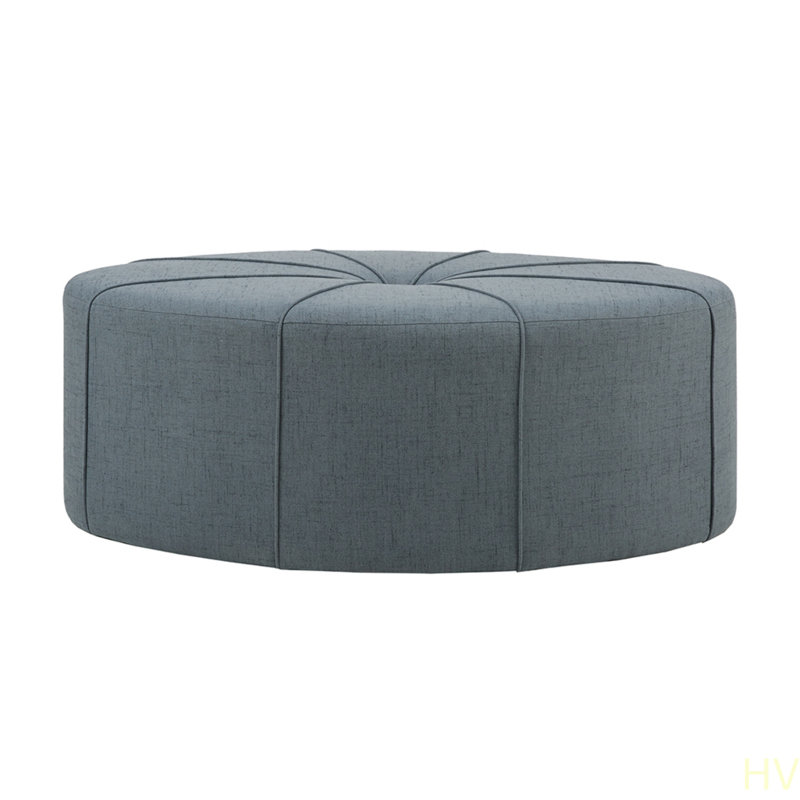 Repose-pieds 48 po, grand repose-pieds en tissu polyester pour salon, Bleu