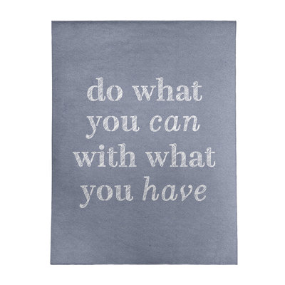 Quotes Chenille Indoor Rug