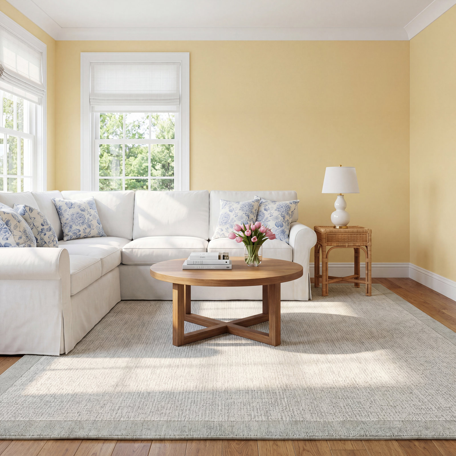 Henley Ivory / Spa Area Rug, Rectangle 9'3" x 13'