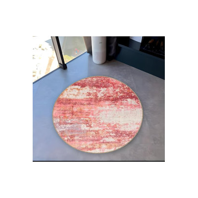 Tapis rond lavable à la machine