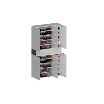 60 Pair Shoe Storage Cabinet