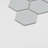 Silver Core 3" x 3" Hexagon Porcelain Mosaic Tile