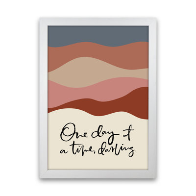 One Day At A Time Abstract by Planeta444 - No Frame Print