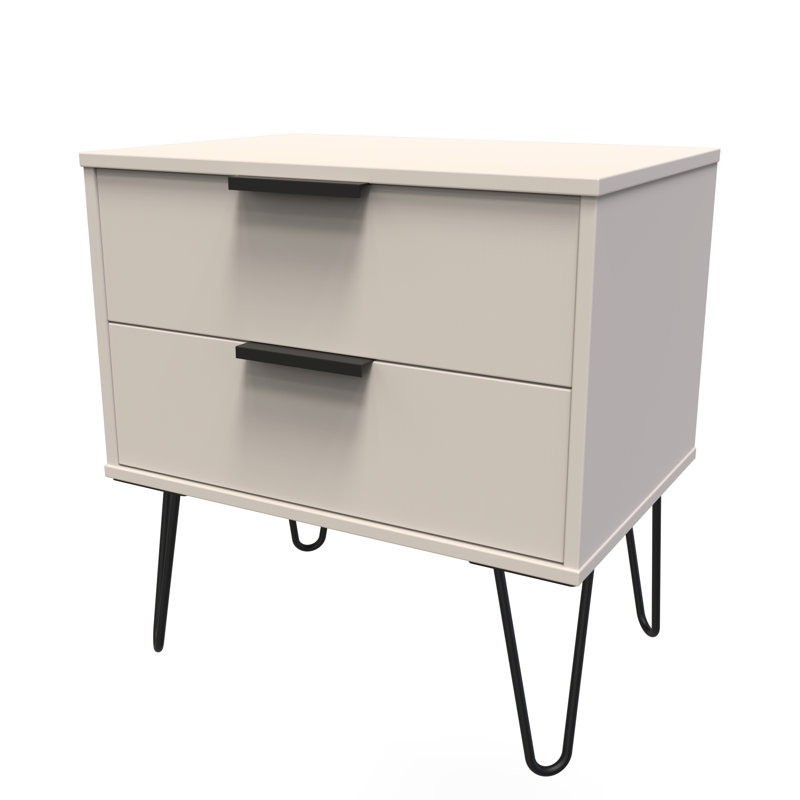 Turah 2 Drawer Midi Chest (Ready Assembled), Kashmir Matt