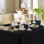 Nappes noires pour tables rectangulaires, paquet de 6 - 70 x 120 pouces - vêtements de table réutilisables et lavables pour tables de 6 à 8 pi, housses de table en tissu de polyester pour mariage, fête, banquet