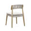 Cletta Premium All-Weather Wicker Outdoor Dining Side Chair with Cushion