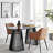 Masanari Diamant Revese Hourglass Modern Two Tone Tabletop Vase - Black And Walnut