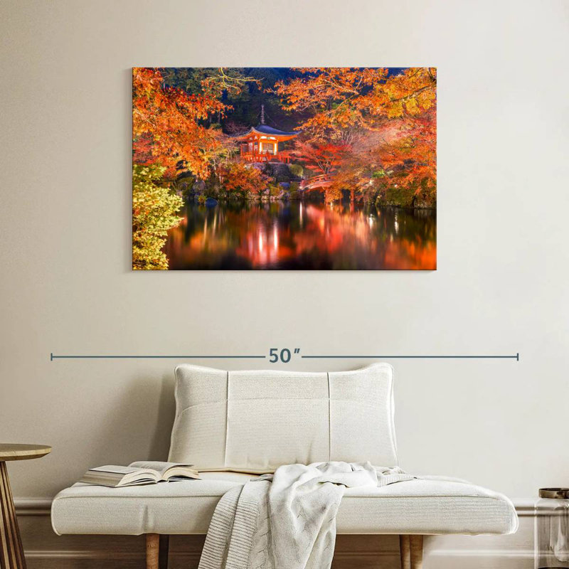 Adella Fall At Daigo-Ji Temple, 26" H x 39" W