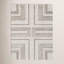 Geometric Hand Tufted Wool Area Rug in Taupe/Ivory-303806222