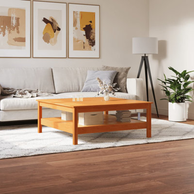 Ritner Solid Wood 4 Legs Coffee Table with Storage