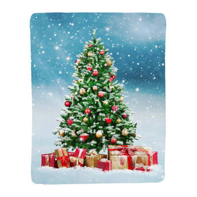 Snowy Tree Standard Throw Blanket