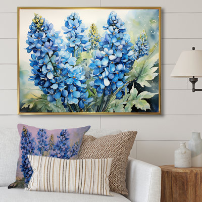 «Blue Bonnets Ballet Horizon I - Blue Bonnets», art mural