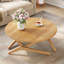 Table basse ronde 2 en 1 avec hauteur réglable, 16,5 po pour table basse, 29,5 po pour table basse, bois massif, 34,5 po