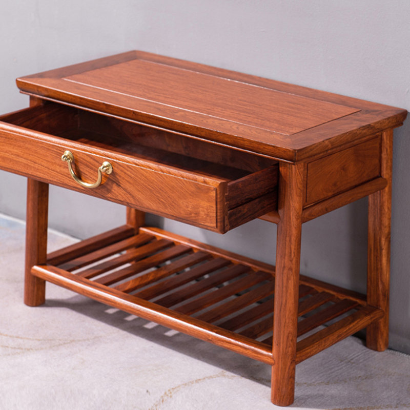 Banc de rangement pour chaussures en bois massif 3 paires