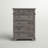 Lacroix 6-Drawer Standard Chest, Brushed Steel