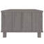 Table basse, 1 tiroir et 1 tablette, bois de pin massif gris, 39 po