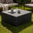 28" Square Natural Travertine Stone Coffee Table for Indoor/Outdoor-942857034