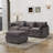 105" 3-seater Sofa L Shaped Sectional Couch Chenille Upholstery Sofa With Ottoman For Living Room And Office-1405555047