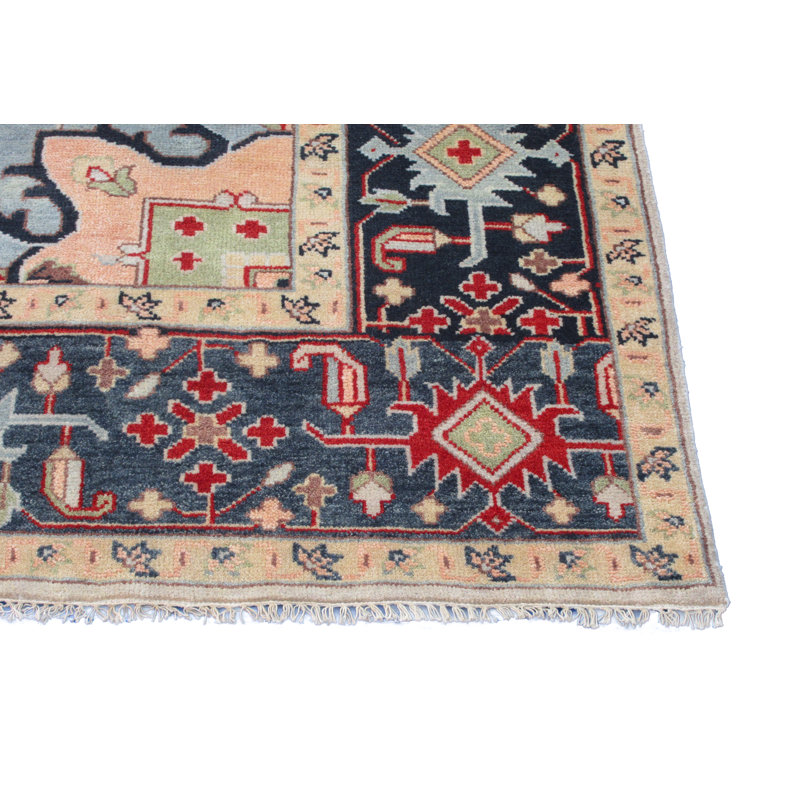 12X15 Serapi Heriz Beige Hand-Knotted Wool Area Rug