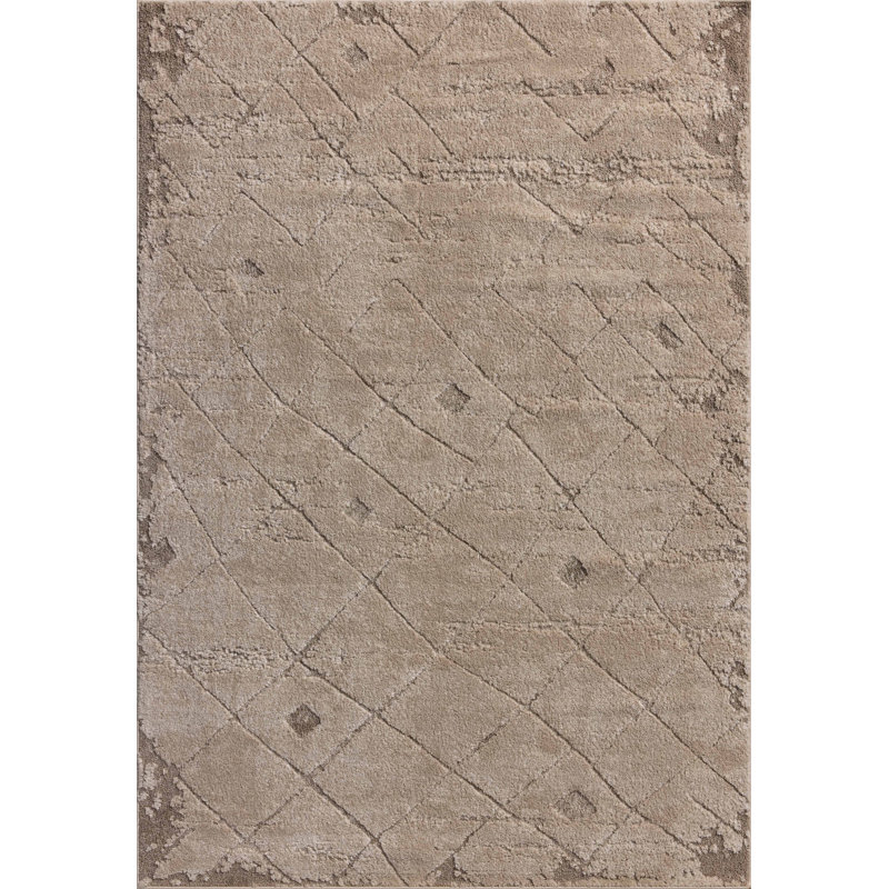Tapis beige / naturel Amber Lewis x Loloi Monty, Rectangle 9 pi 2 po x 13 pi