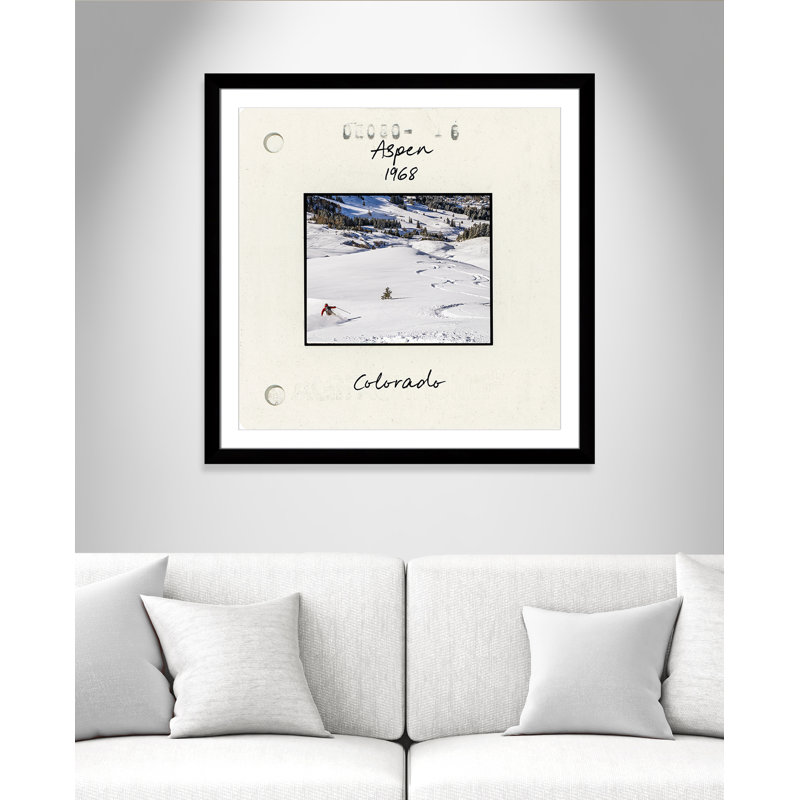 Aspen Print par CAD Designs, 37.5'' W x 37.5'' H, Matted Print, Satin Black