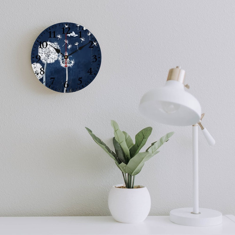 Blue Dandelion Home Wall Decor, 12" X 12"