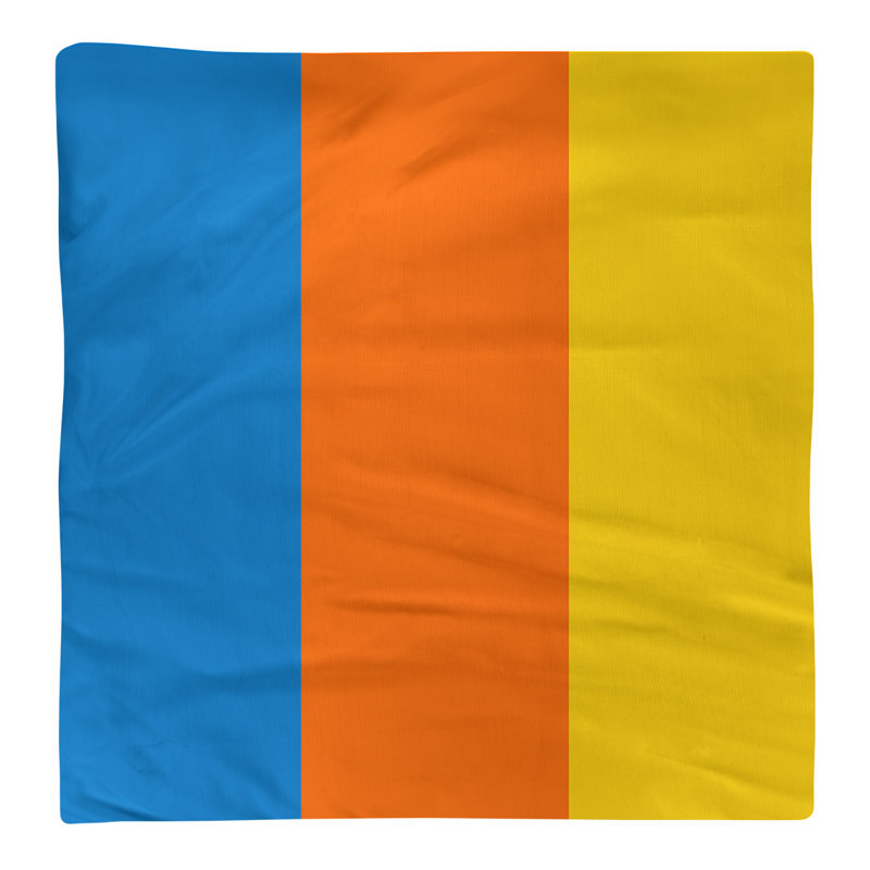 Serviette de coton 22" miami dîner, Bleu / Orange / Jaune
