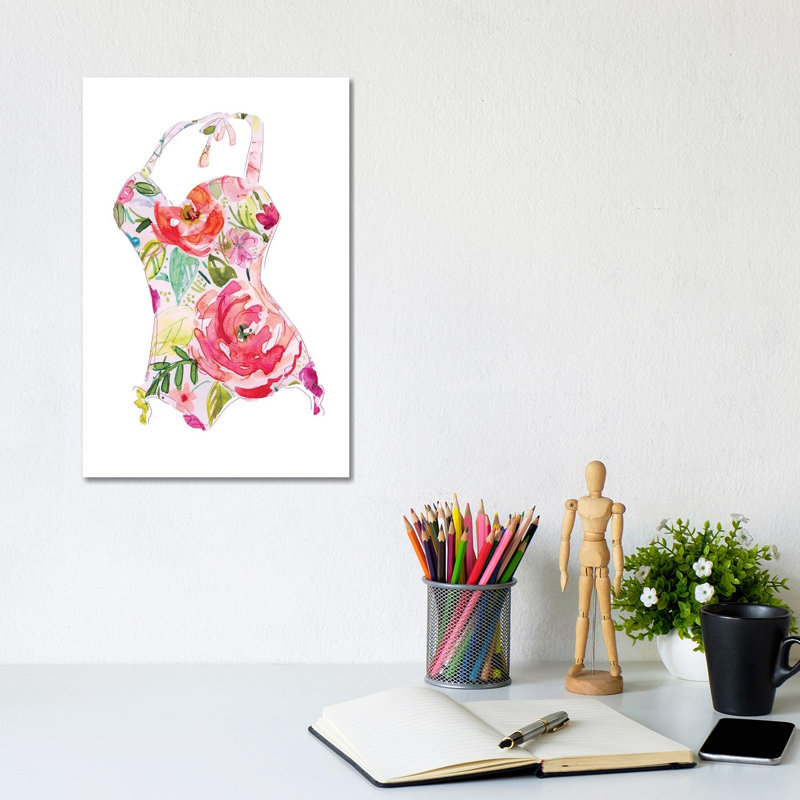 Tropical Swimwear II by Carol Robinson - Painting on Canvas, 101.6 cm H x 66.04 cm W x 3.175 cm D, Wrapped Canvas
