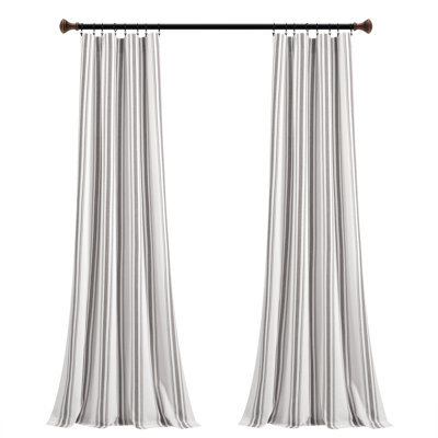 Cotton Blend Semi Sheer Curtain Pair