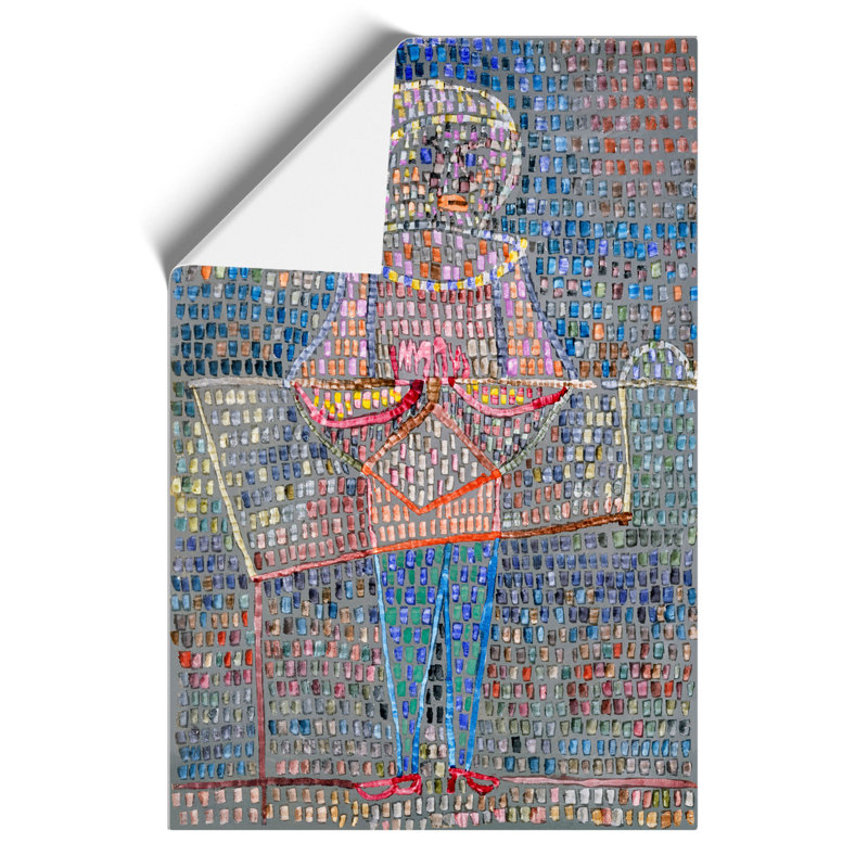Boy In Fancy Dress by Paul Klee - No Frame Painting, 59cm H x 42cm W x 0.1cm D