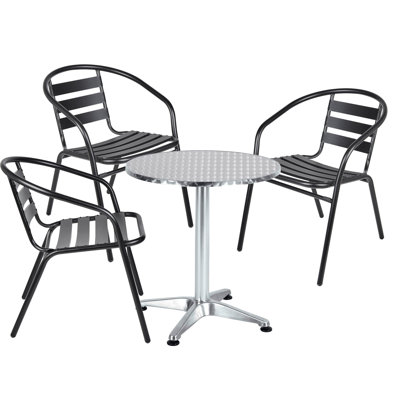 Hirsche 2 - Person Patio Dining Set Round Table