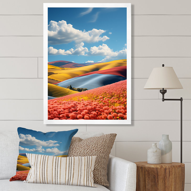 Reproduction d'art sur toile, paysage et nature symphonique II, Cadre photo blanc, H 40 po x l 30 po x P 1,5 po