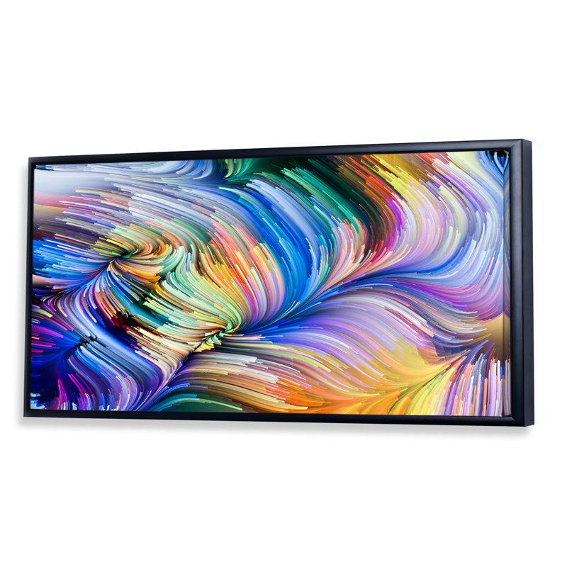 «Living Liquide Art II», impression sur toile, Cadre noir, H 8 po x l 12 po x P 1 po