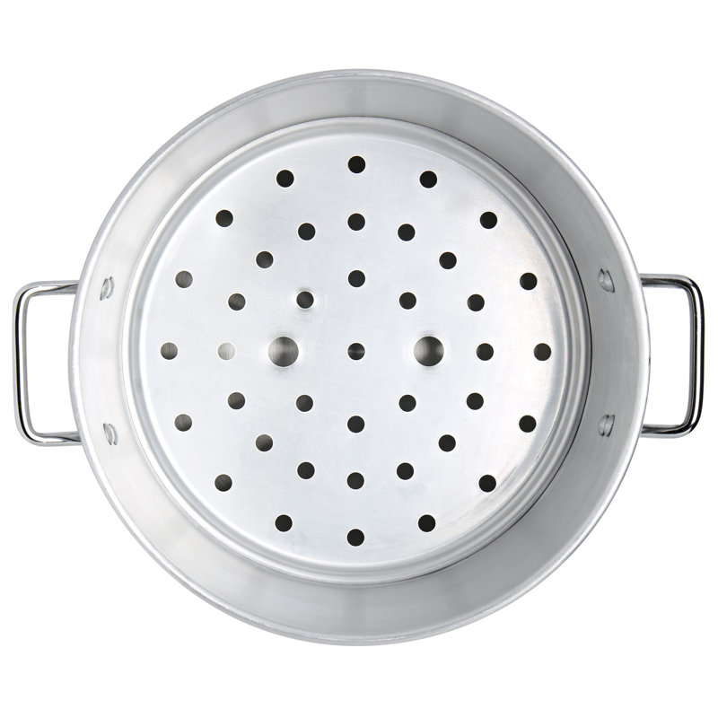 Infuse 32 Quart Silver Aluminum Steamer Pot Set