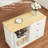 Mobile Kitchen Island Cart With Drop Leaf, 3 Drawers & Storage Cabinets, 5-Wheel Rolling Cart With Towel Rack For Kitchen Organization And Food Prep