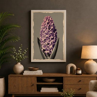 Purple Hyacinth Botanical - Wrapped Canvas