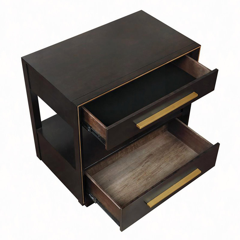Table de chevet, table de chevet 2 tiroirs