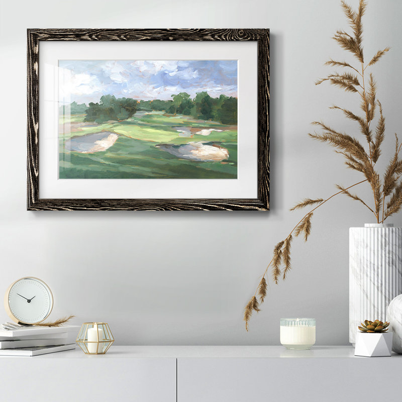 Golf Course Study III, reproduction d'art encadrée, Noir, H 14 po x l 20 po x P 1,5 po